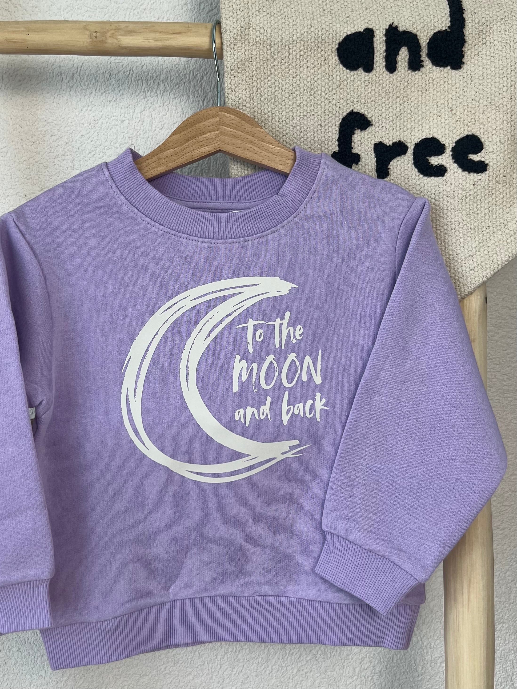 To The Moon And Back Bügelbild • Boho Baby Mond Print