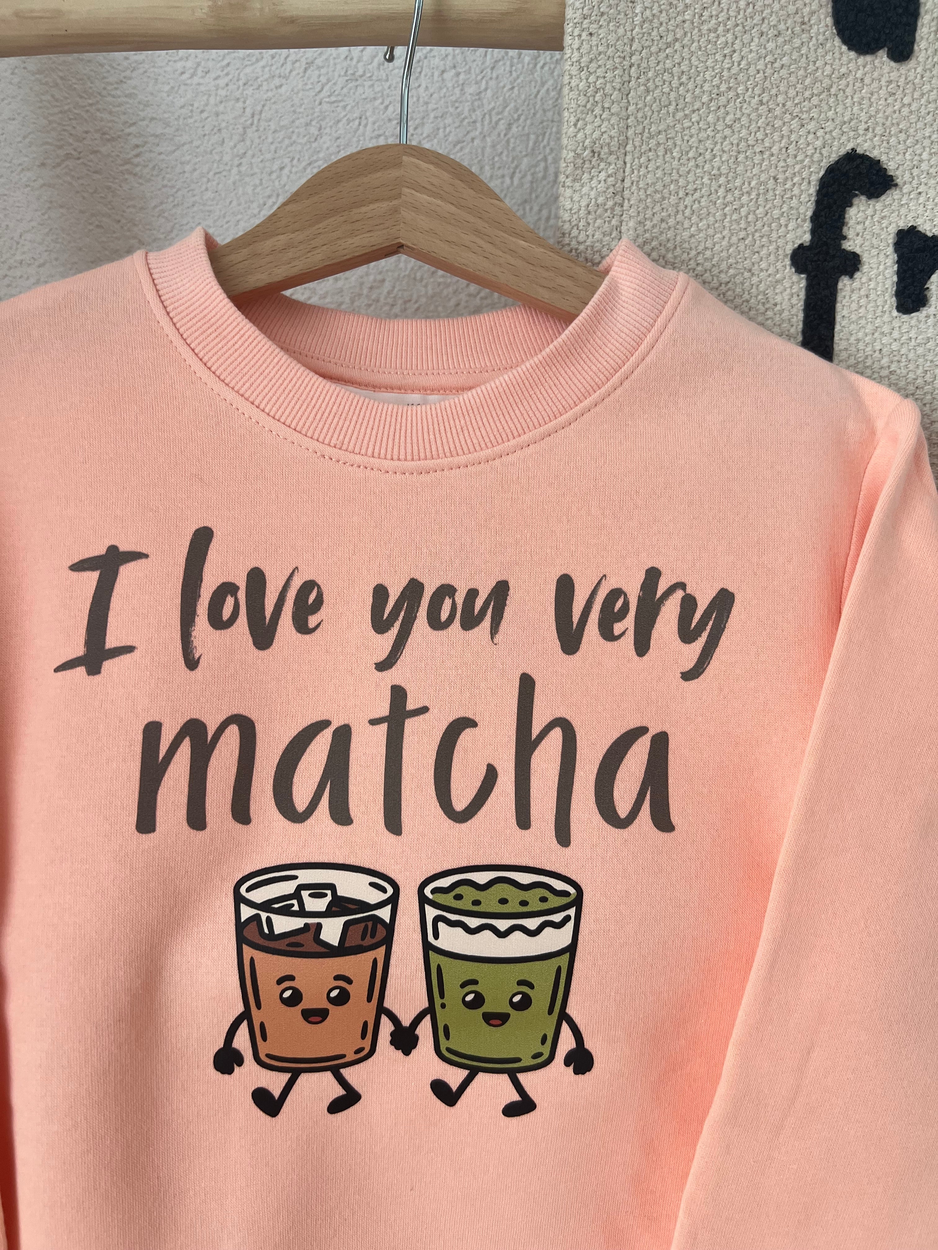 I love you very matcha Bügelbild • Matcha & Coffee Print für Shirts