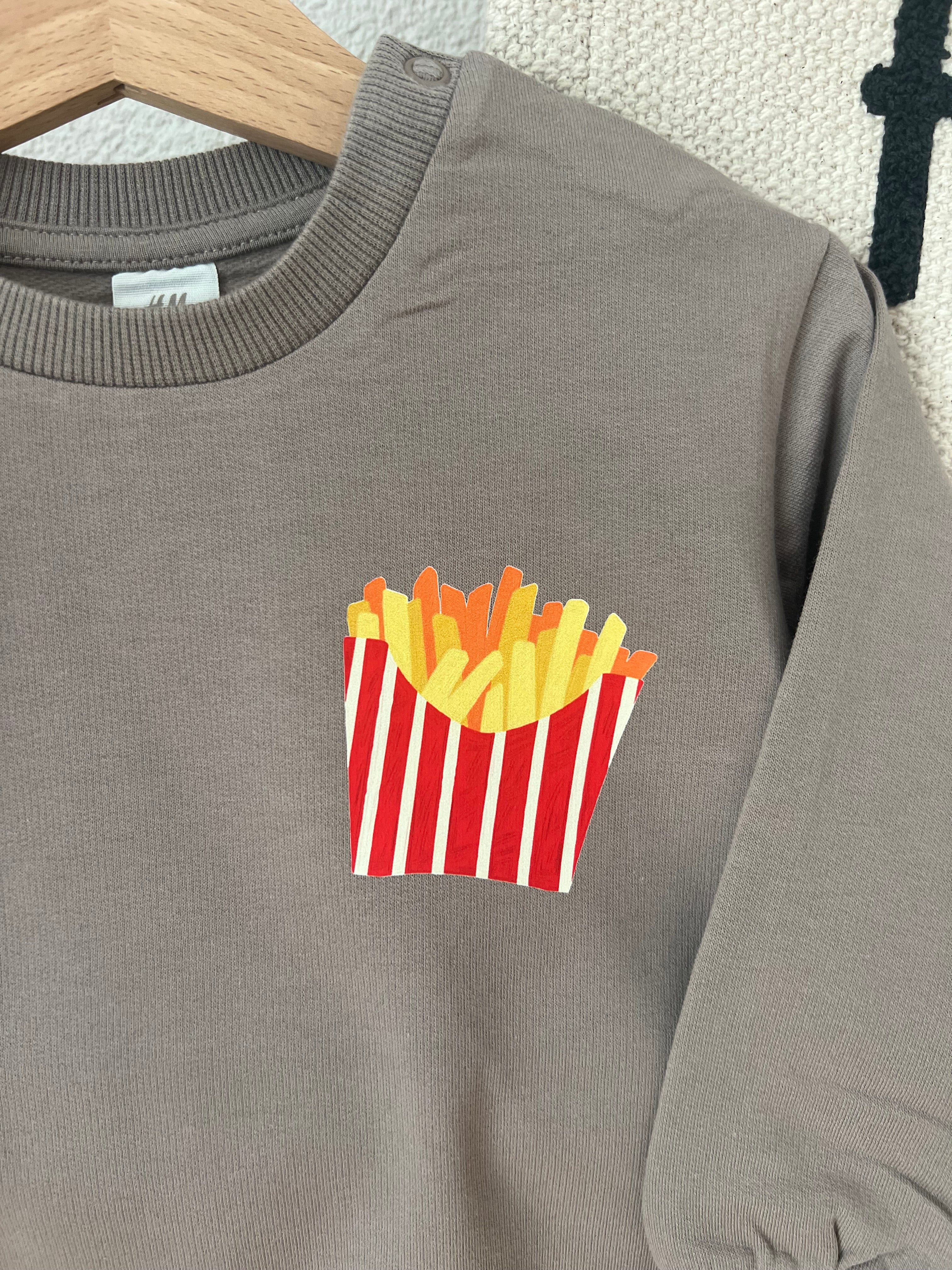 Pommes Bügelbild „Fries Before Cries“