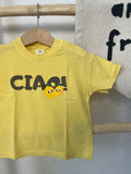 Ciao Zitrone Bügelbild | Aufbügler Schriftzug Lemon Kinder | 14,5x6cm