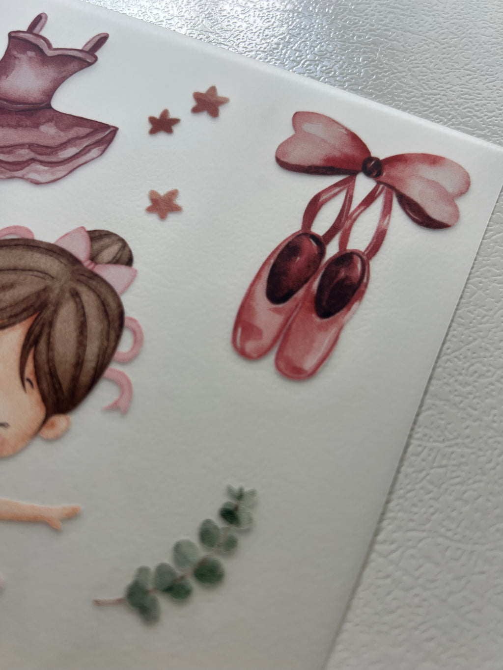 Little Dancer Bügelbild | Aufbügler Ballerina Flamingo Mädchen | A5