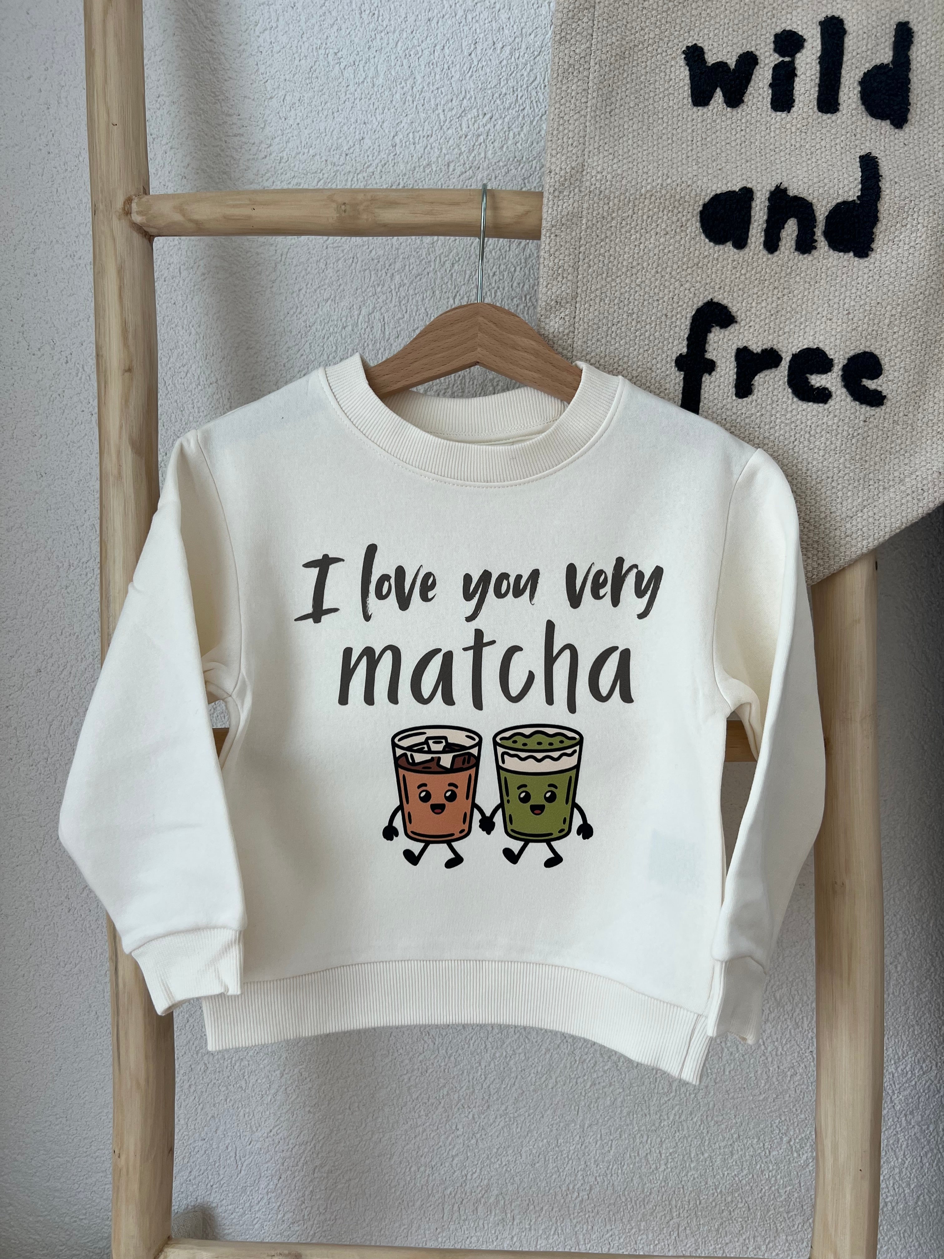 I love you very matcha Bügelbild • Matcha & Coffee Print für Shirts