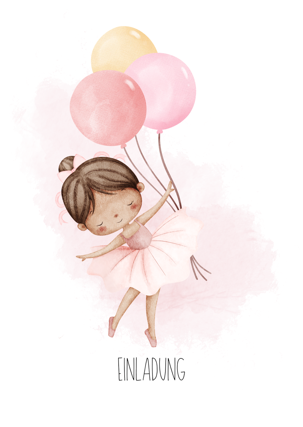 Ballerina Einladung Kindergeburtstag