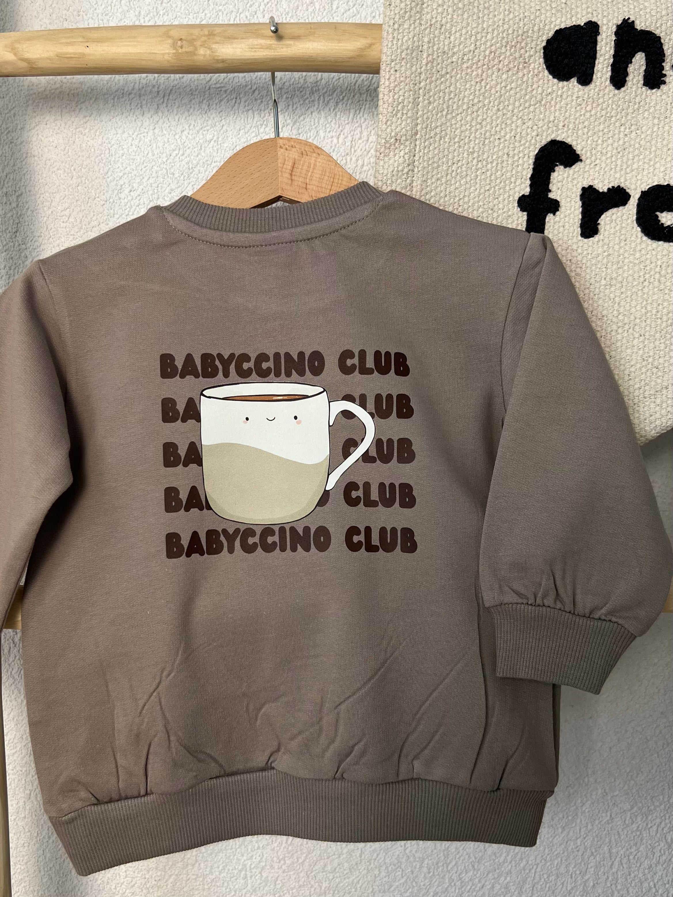 Babyccino Club Bügelbild | Vorder & Rückenprint | DTF Transfer Kinderkleidung