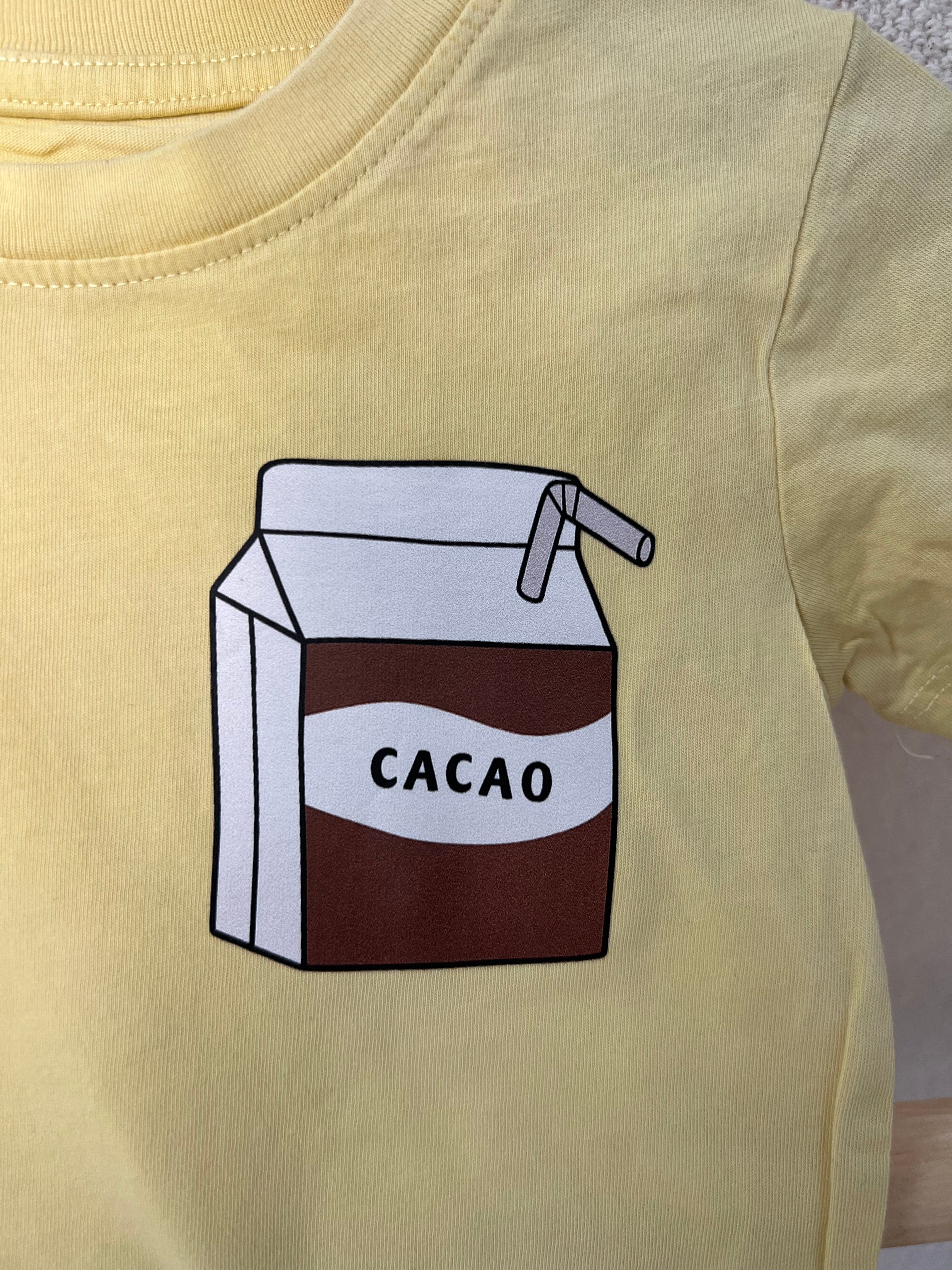 Cacao Bügelbild klein • Mini Print für Kinder Shirts