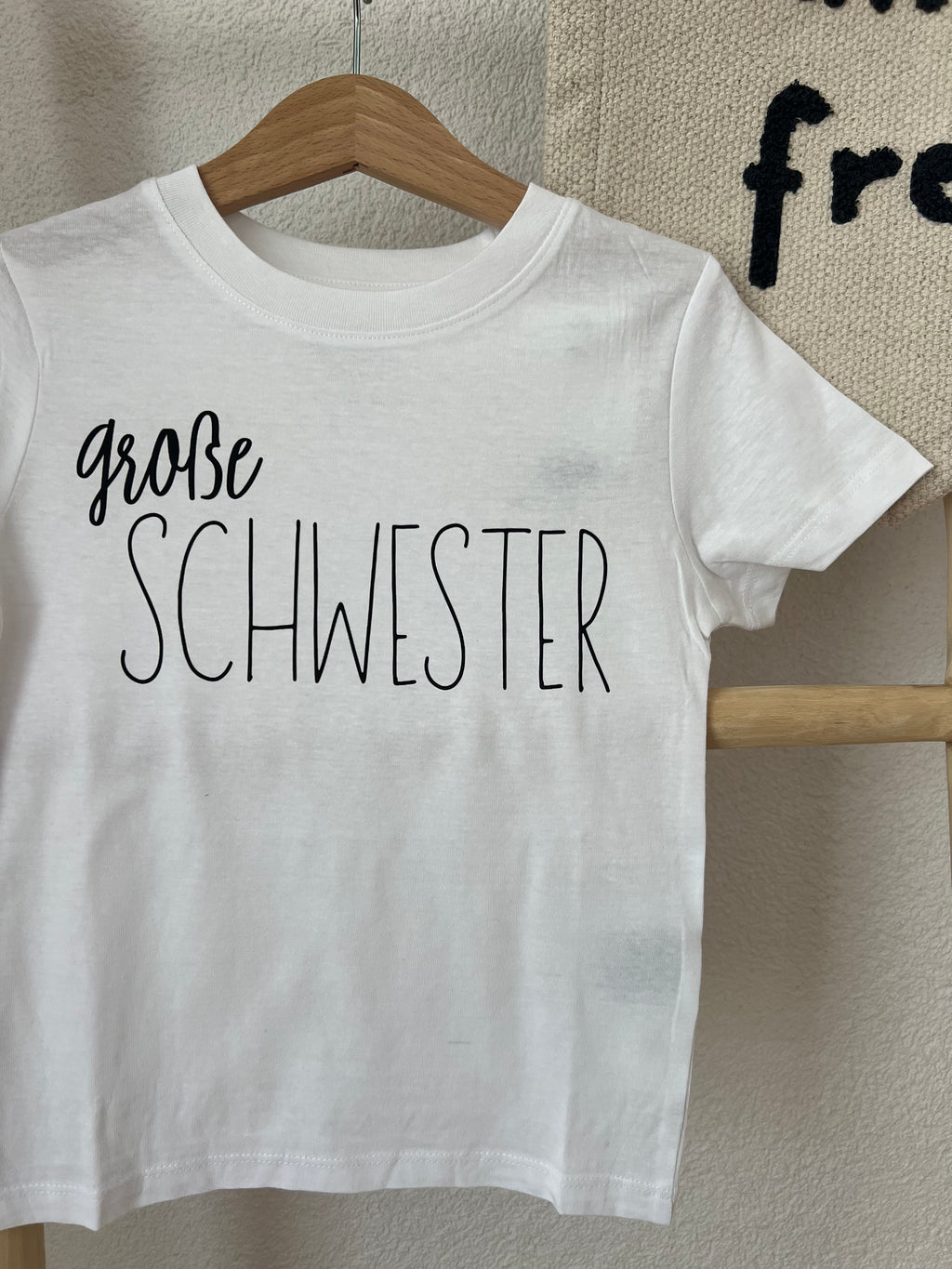 Großer Bruder / Große Schwester Bügelbild • Geschwister Shirt Print