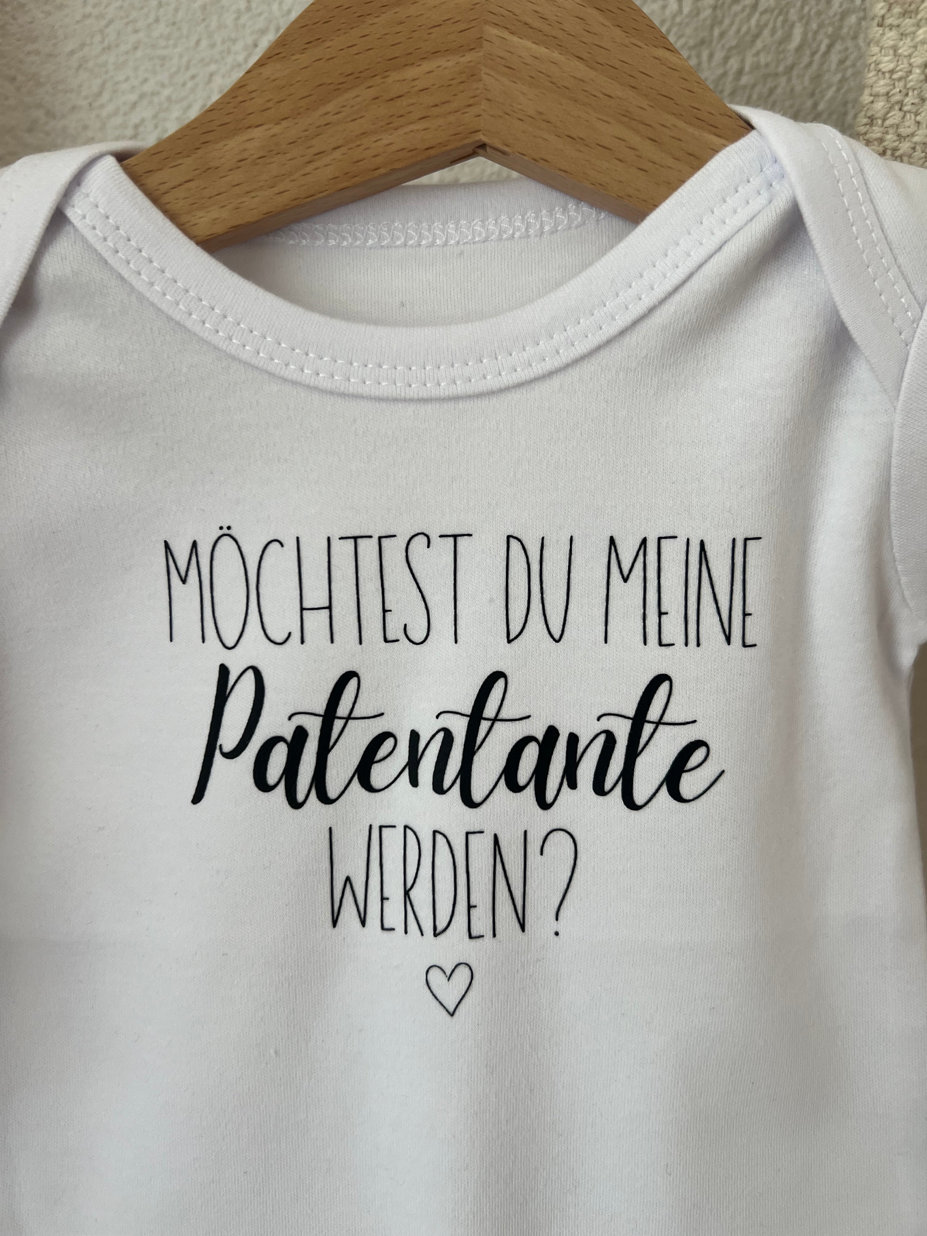 Möchtest du meine Patentante werden Bügelbild • Schwangerschaft Ankündigung