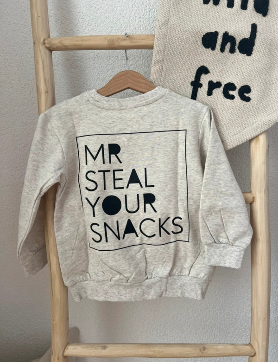 Bügelbild „Mr Steal Your Snacks" | Lustiges Kindershirt DIY | 15x15 cm