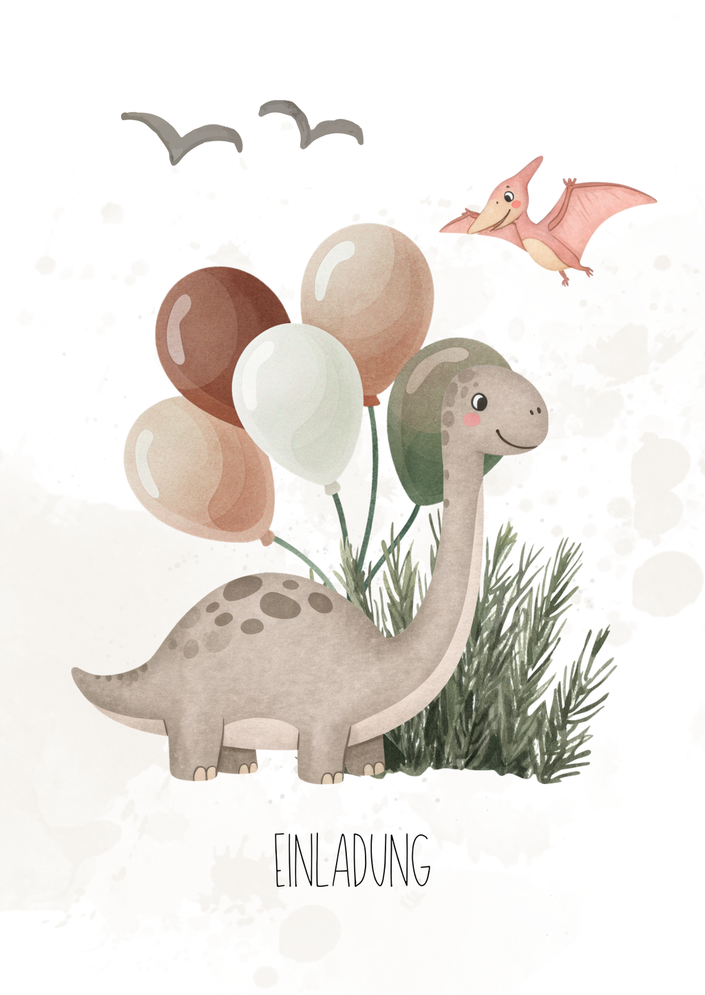 Dino Einladung Kindergeburtstag