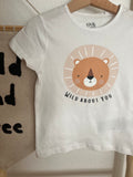 Löwen Bügelbild „Wild About You" | DTF Transfer Kinderkleidung