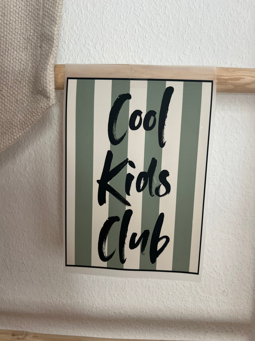 Cool Kids Club Bügelbild groß • Statement Print für Kinderkleidung