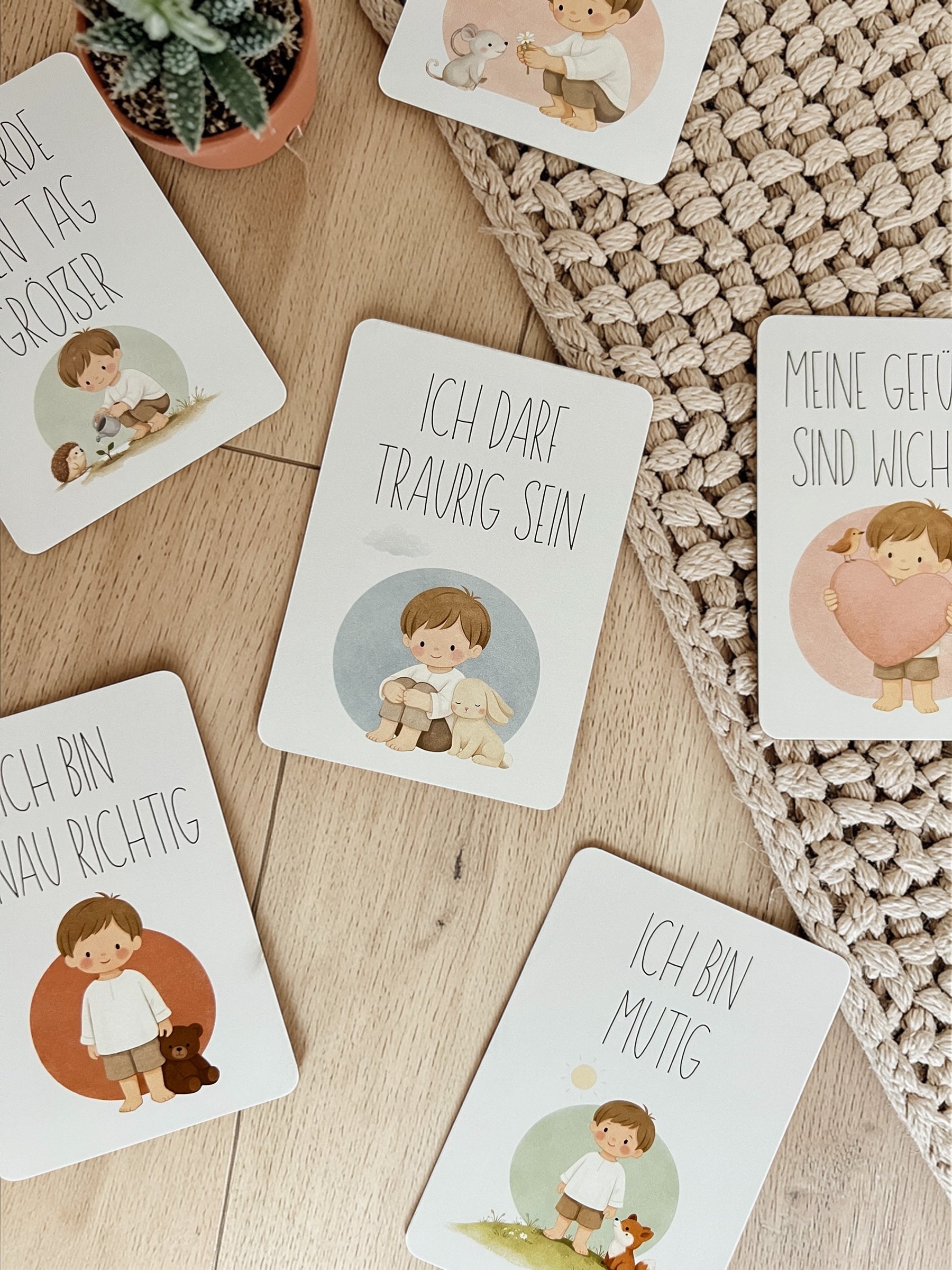 20 Affirmationskarten Jungen 3–5 Jahre A6