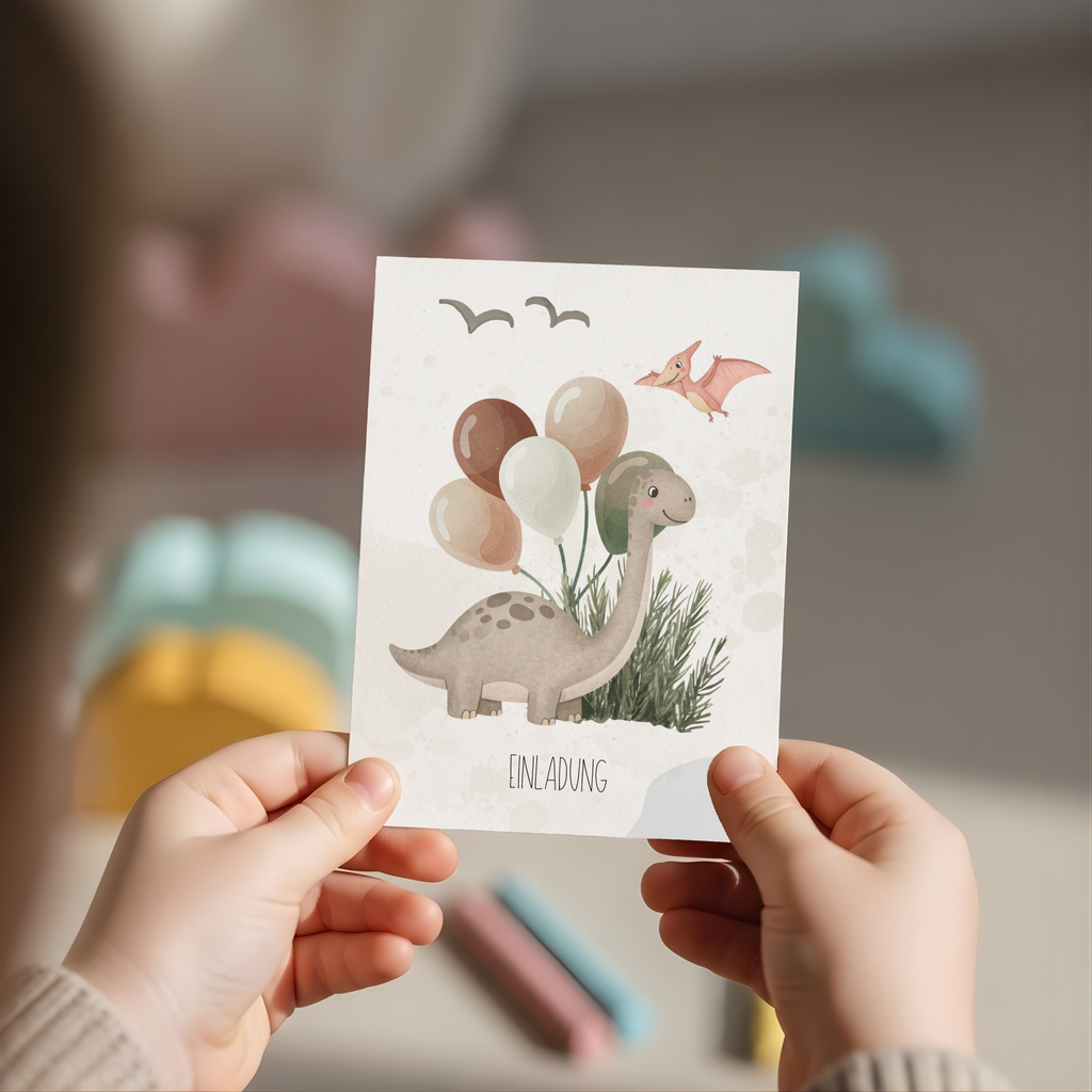 Dino Einladung Kindergeburtstag