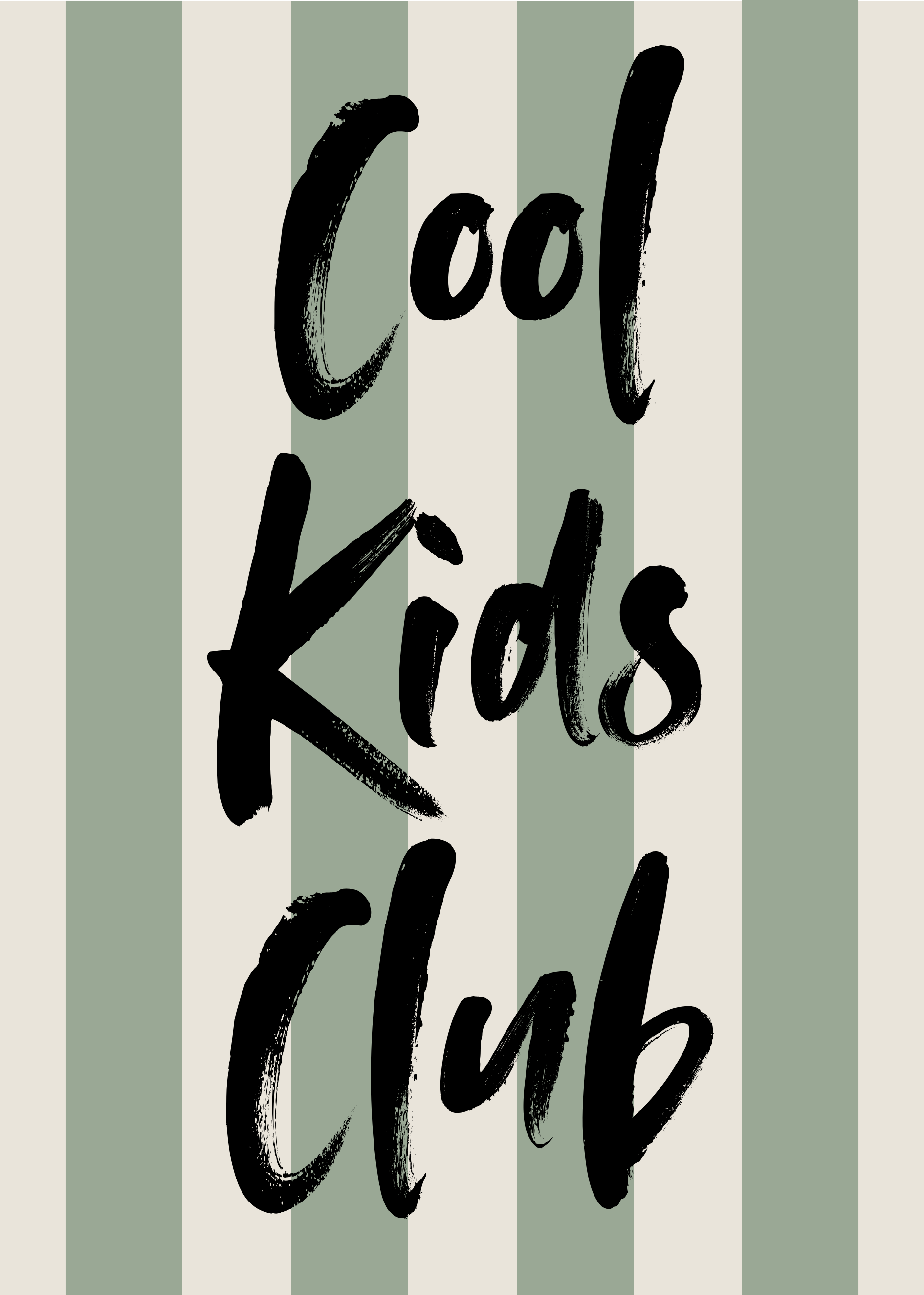 Cool Kids Club Poster A4