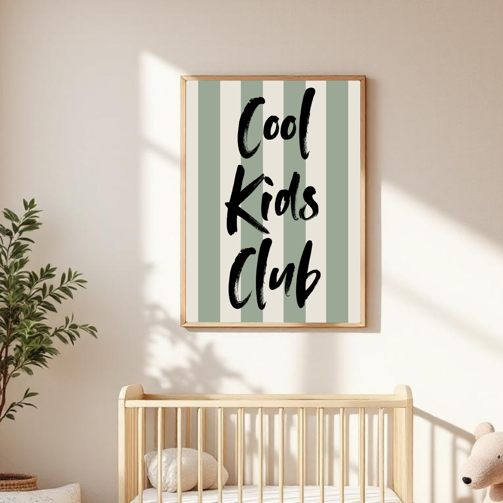 Cool Kids Club Poster A4