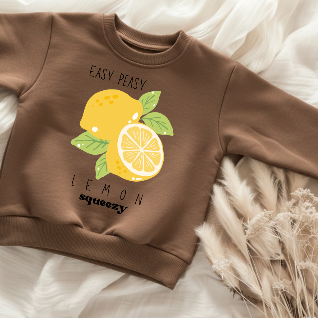Easy Peasy Lemon Squeezy Bügelbild • Sommer Zitronen Print Kinder