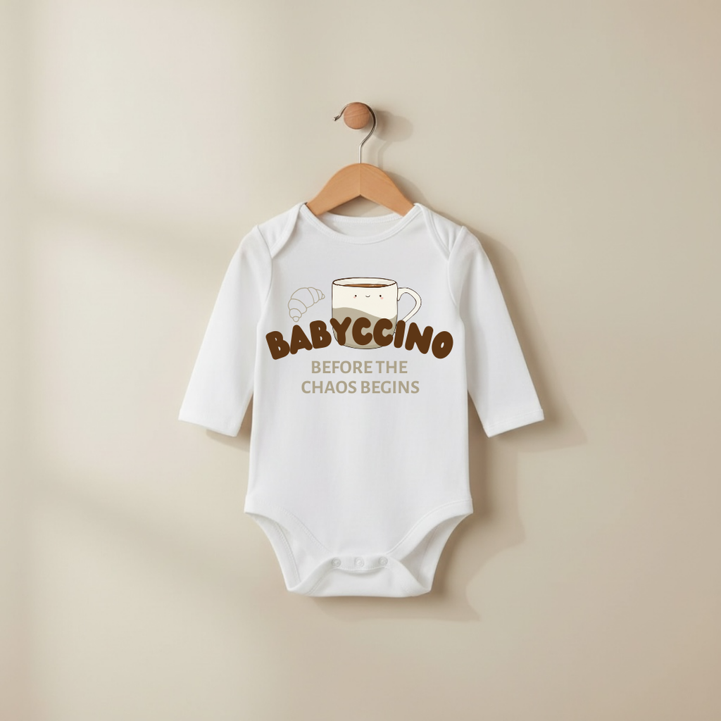 Babyccino Bügelbild • Coffee Print für Kinder Shirts