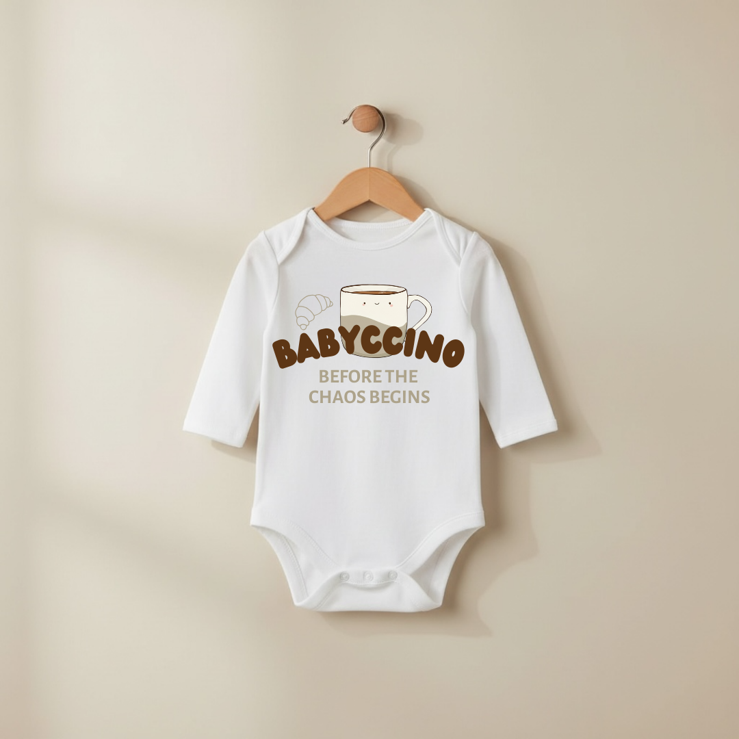 Babyccino Bügelbild • Coffee Print für Kinder Shirts