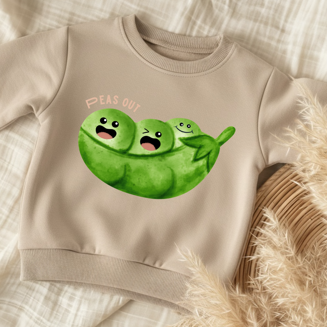 Peas Out Bügelbild Set • Front & Backprint für Kinder Shirts