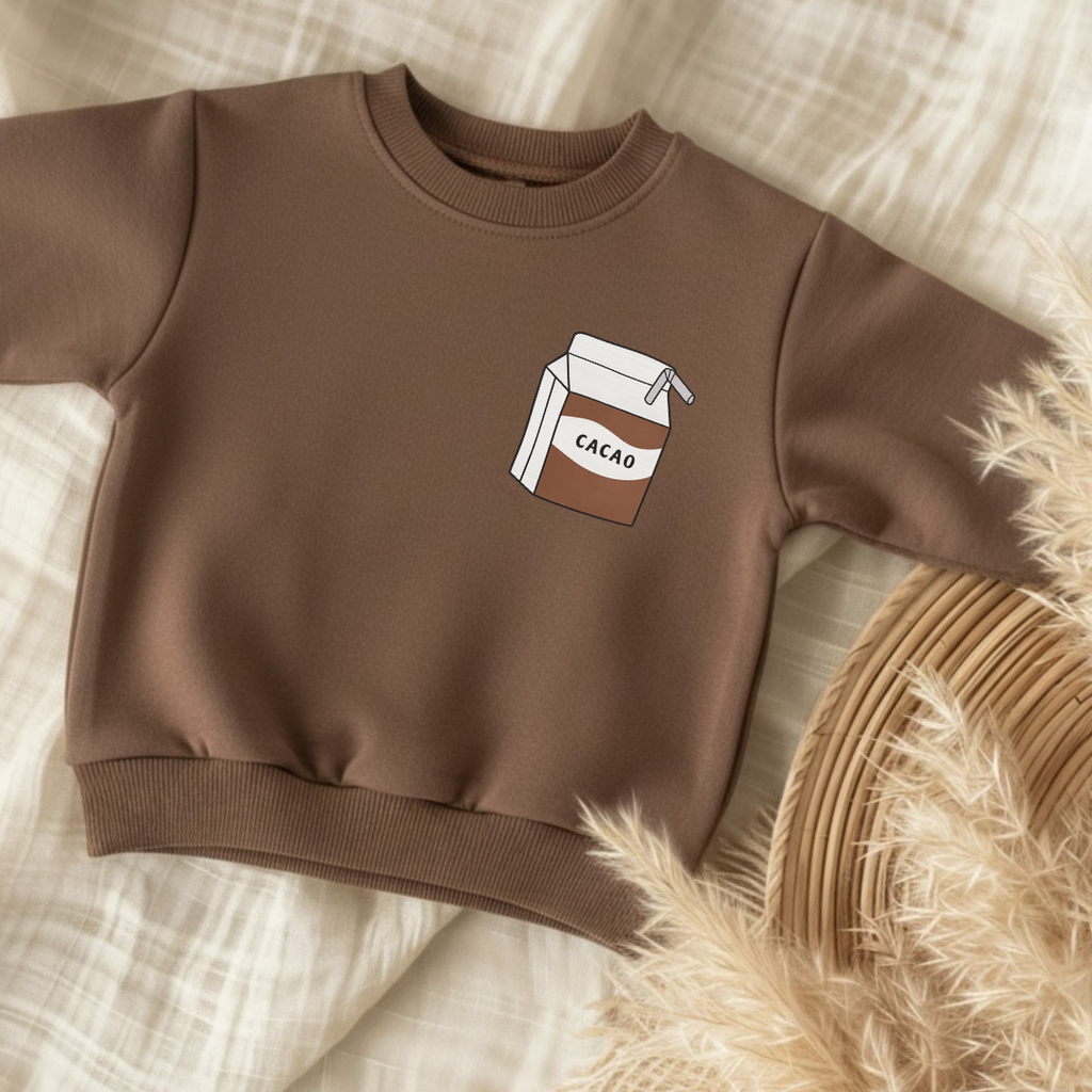 Cacao Bügelbild klein • Mini Print für Kinder Shirts
