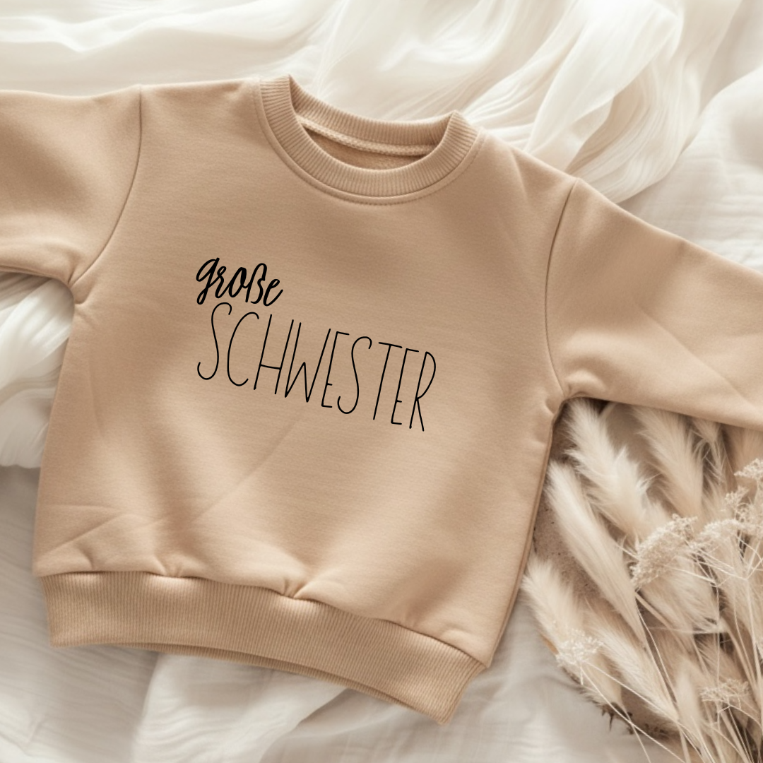 Großer Bruder / Große Schwester Bügelbild • Geschwister Shirt Print