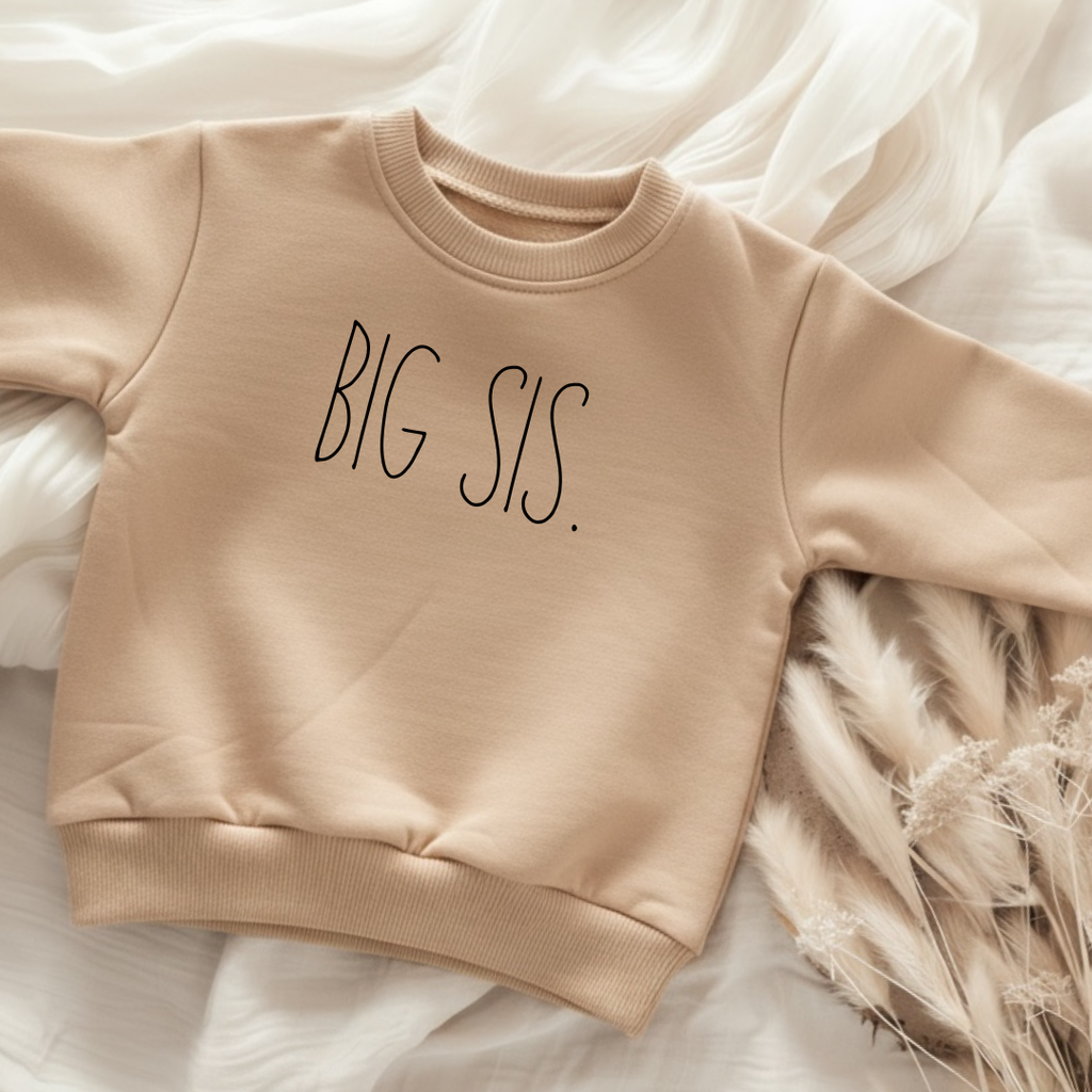 Bügelbild „Big Sis.“ | Geschwister Bügelbild