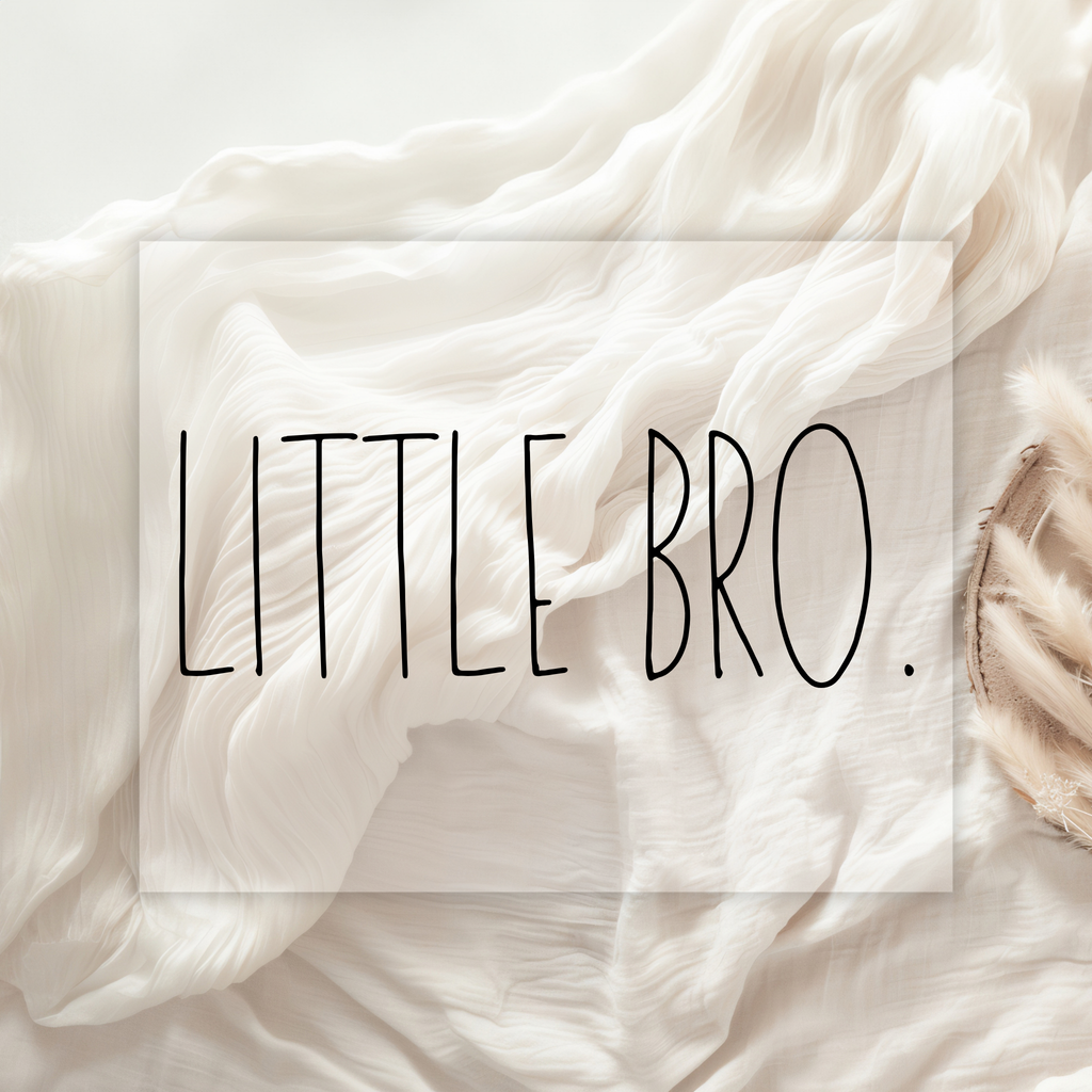 Bügelbild „Little Bro.“ | Geschwister Bügelbild