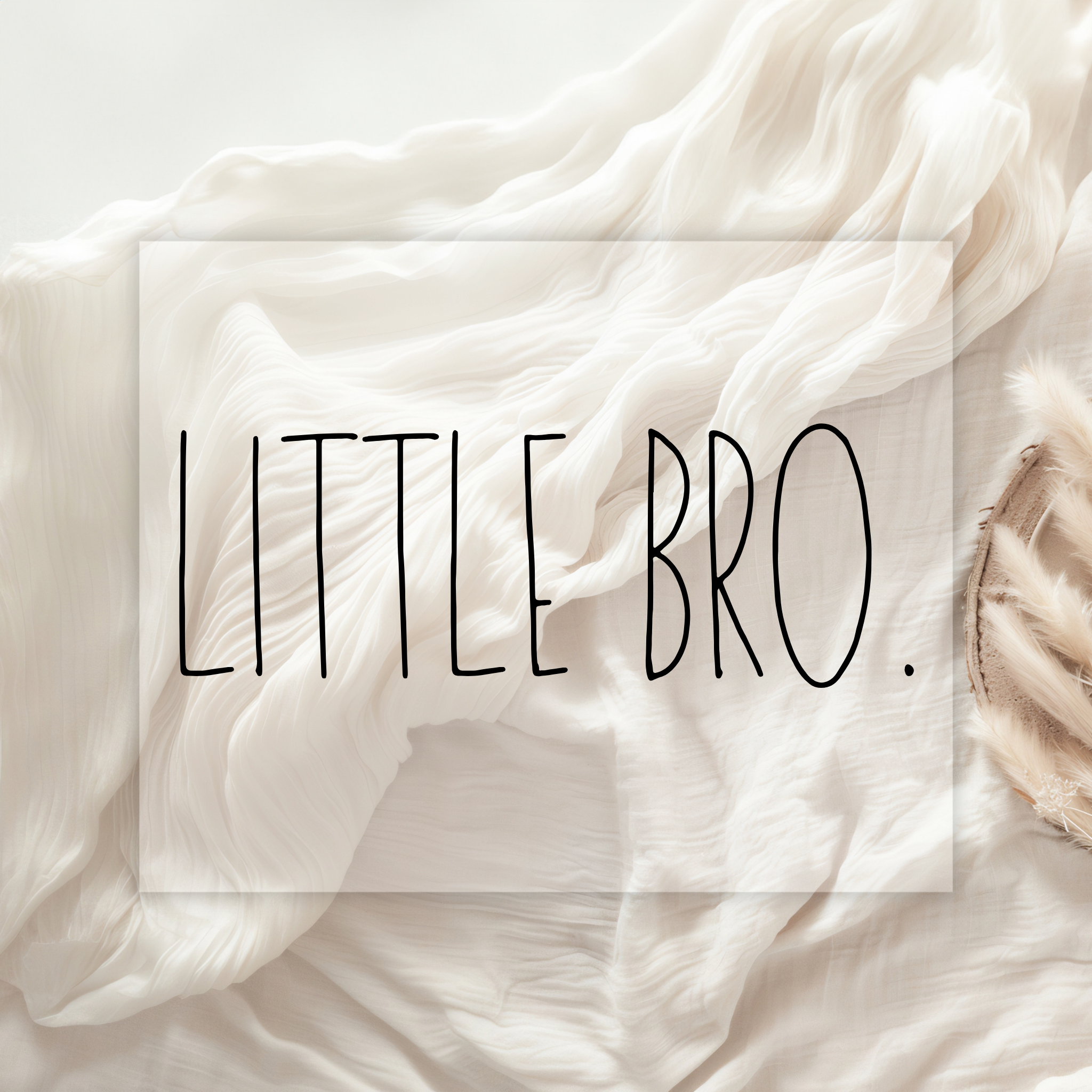 Bügelbild „Little Bro.“ | Geschwister Bügelbild
