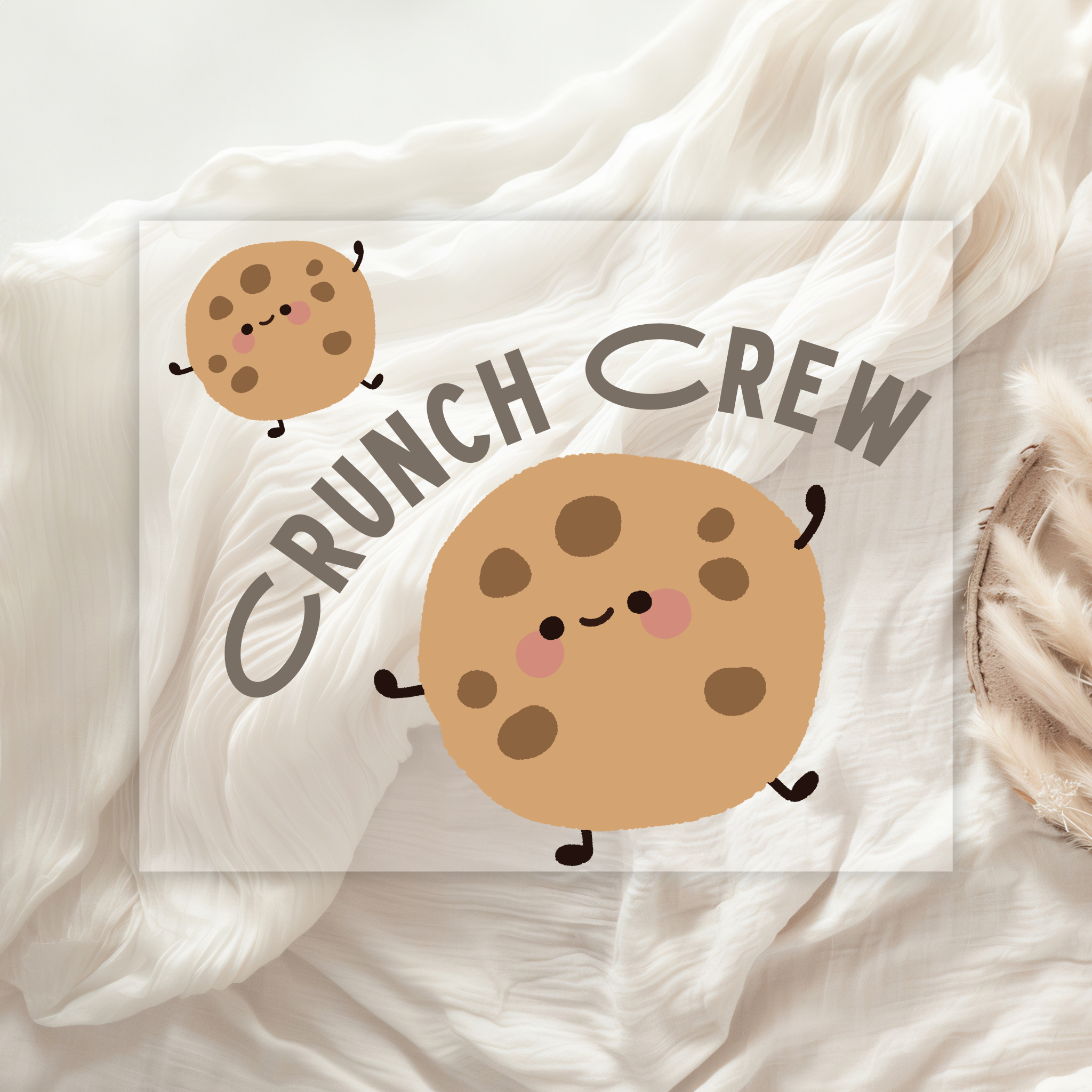 Keks Bügelbild Set "Crunch Crew"
