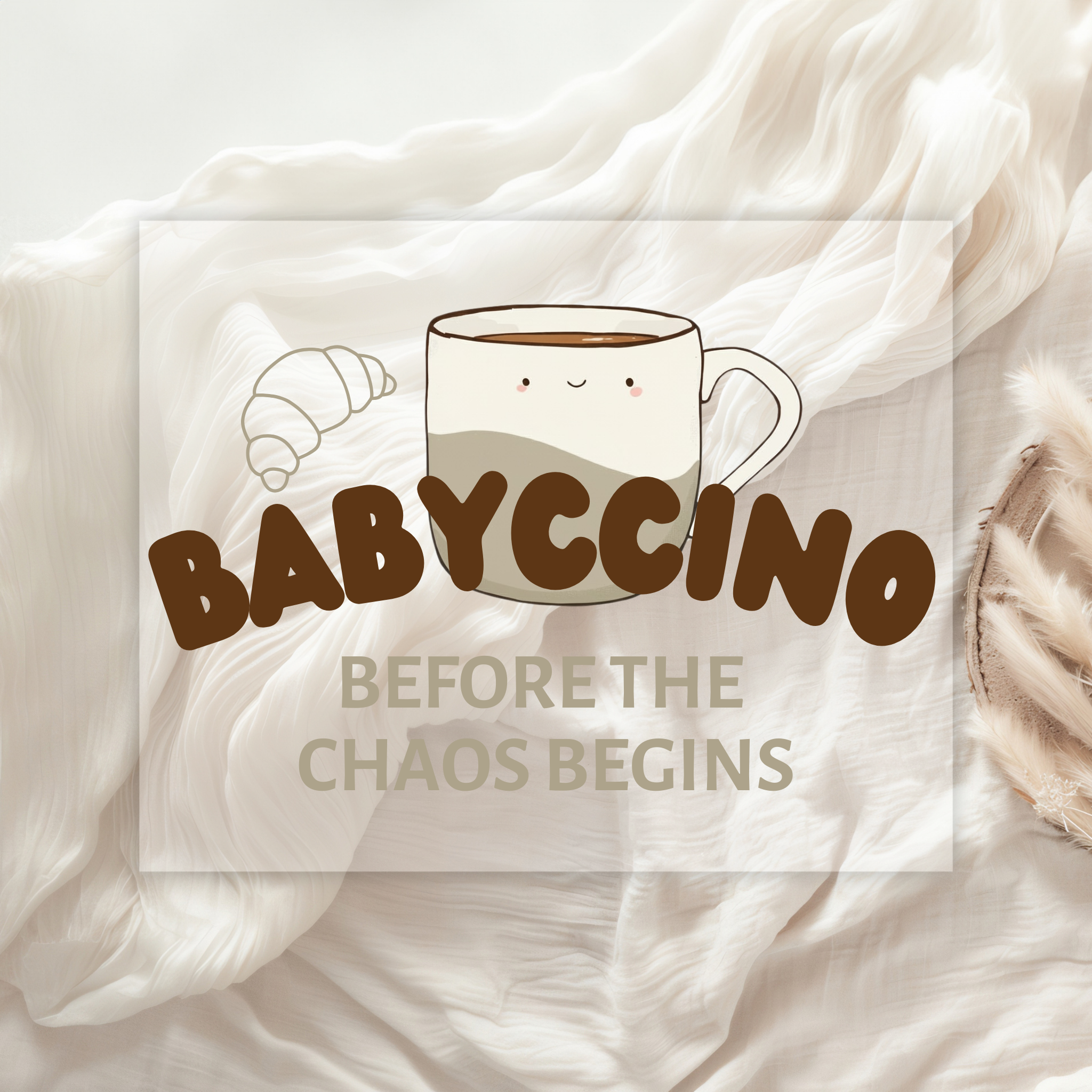 Babyccino Bügelbild • Coffee Print für Kinder Shirts