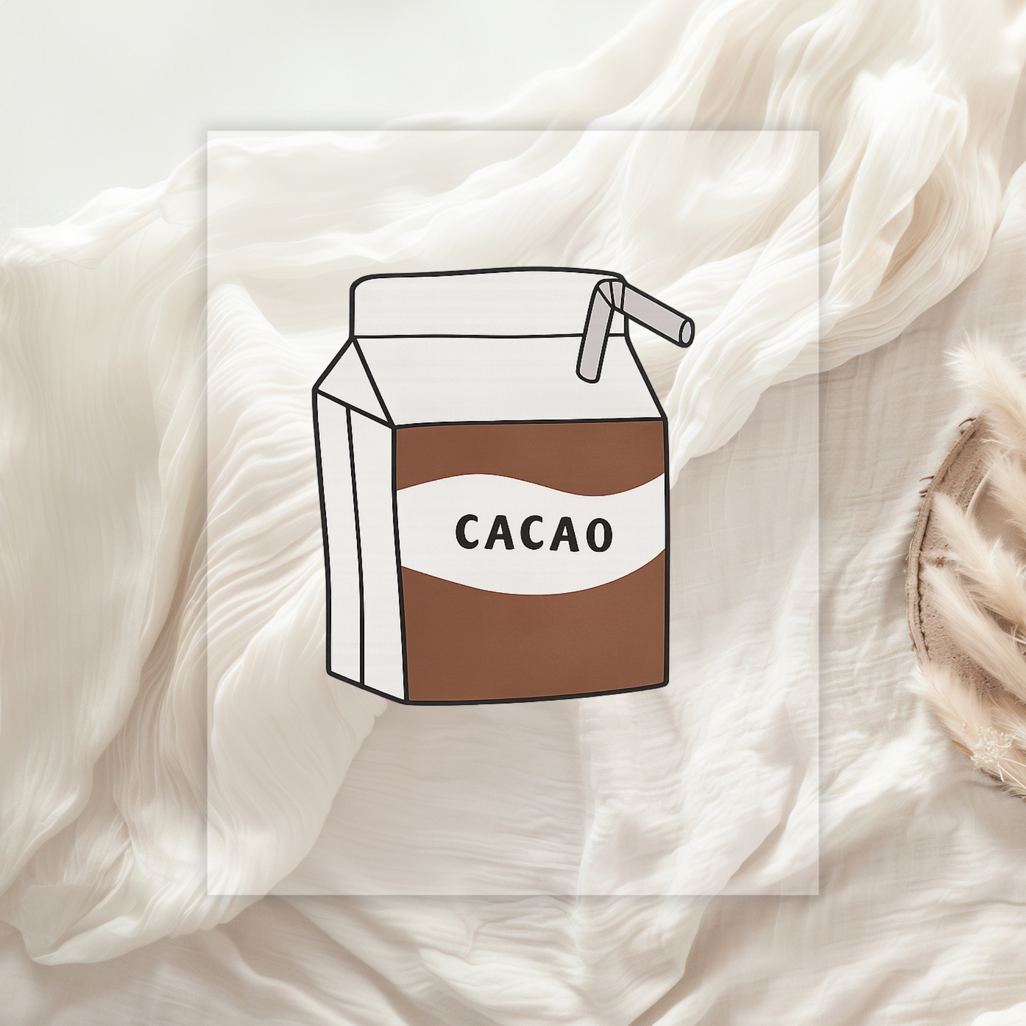 Cacao Bügelbild klein • Mini Print für Kinder Shirts
