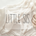 Bügelbild „Little Sis.“ | Geschwister Bügelbild