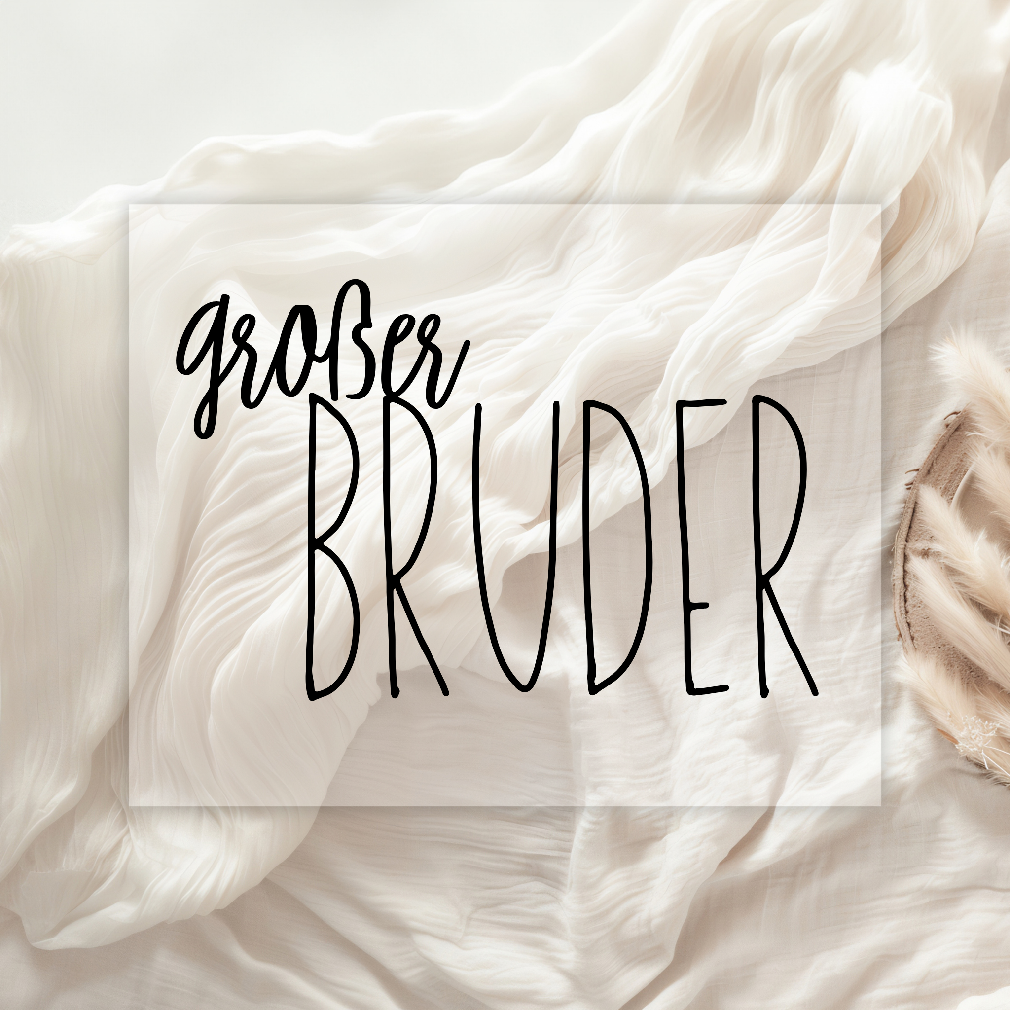 Großer Bruder / Große Schwester Bügelbild • Geschwister Shirt Print