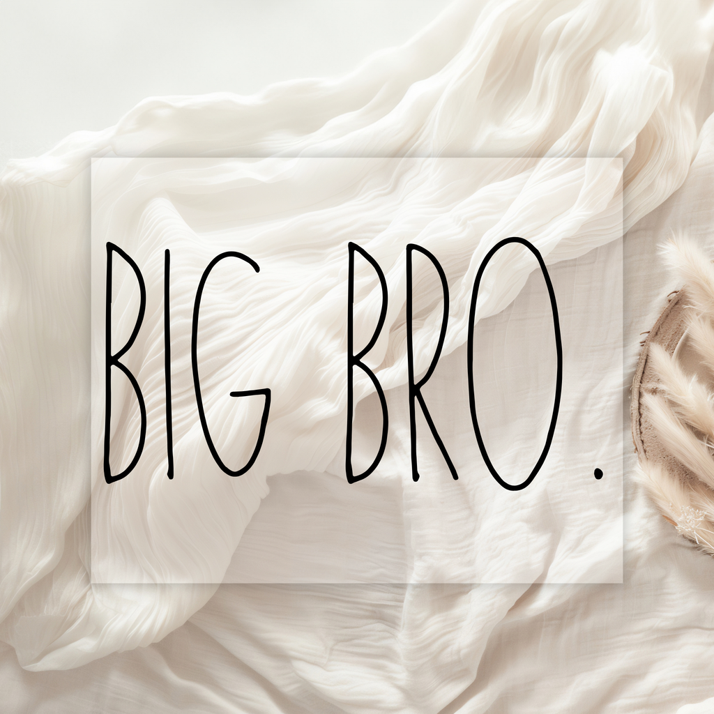 Bügelbild „Big Bro.“ | Geschwister Bügelbild