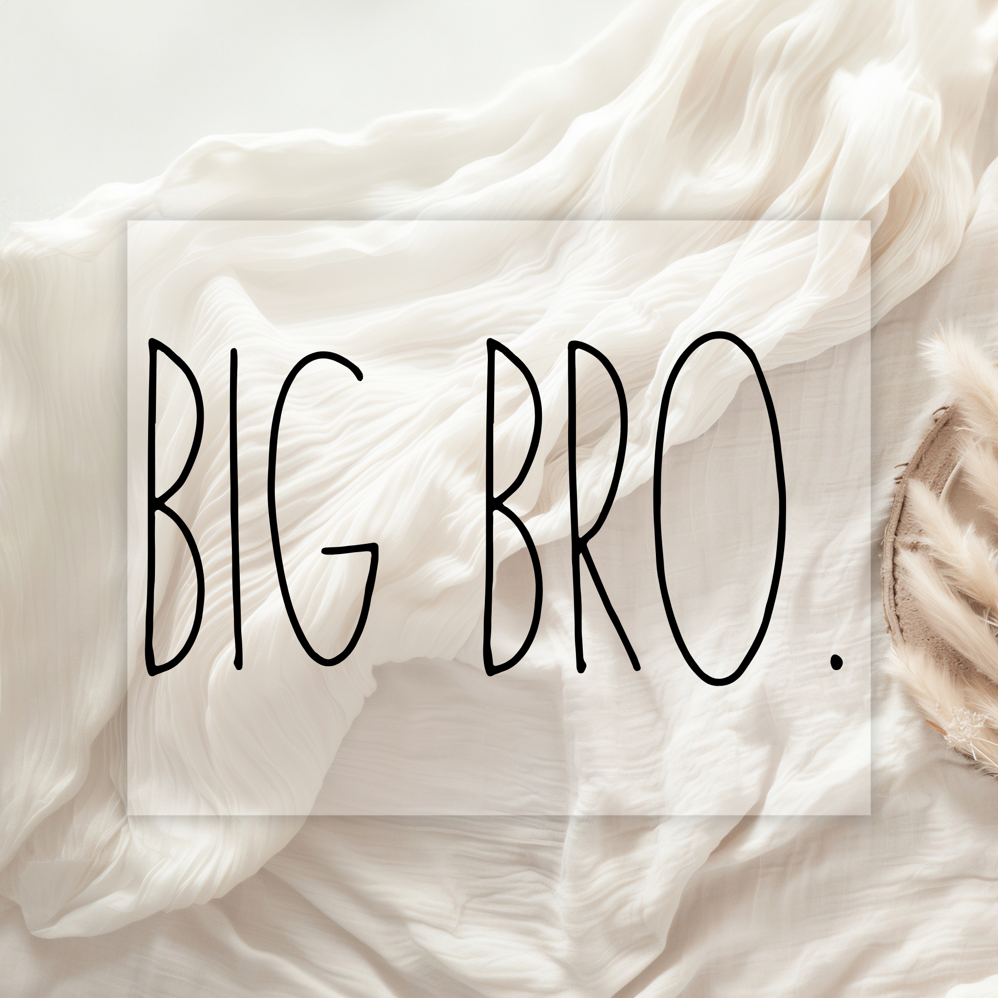 Bügelbild „Big Bro.“ | Geschwister Bügelbild