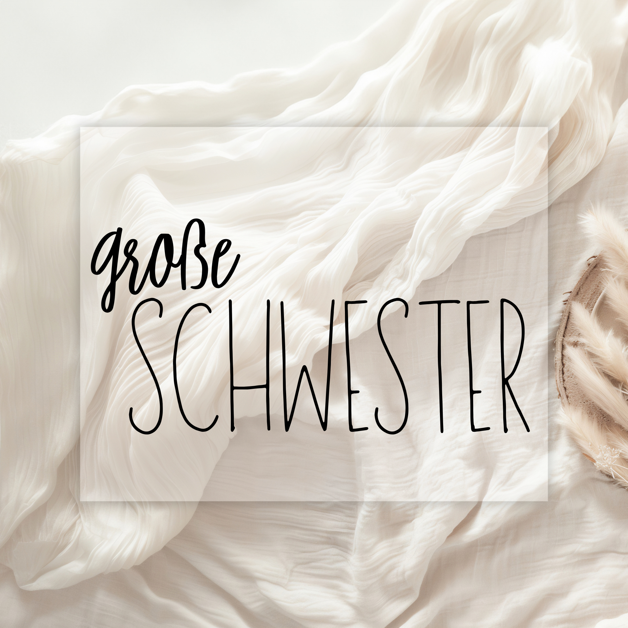 Großer Bruder / Große Schwester Bügelbild • Geschwister Shirt Print