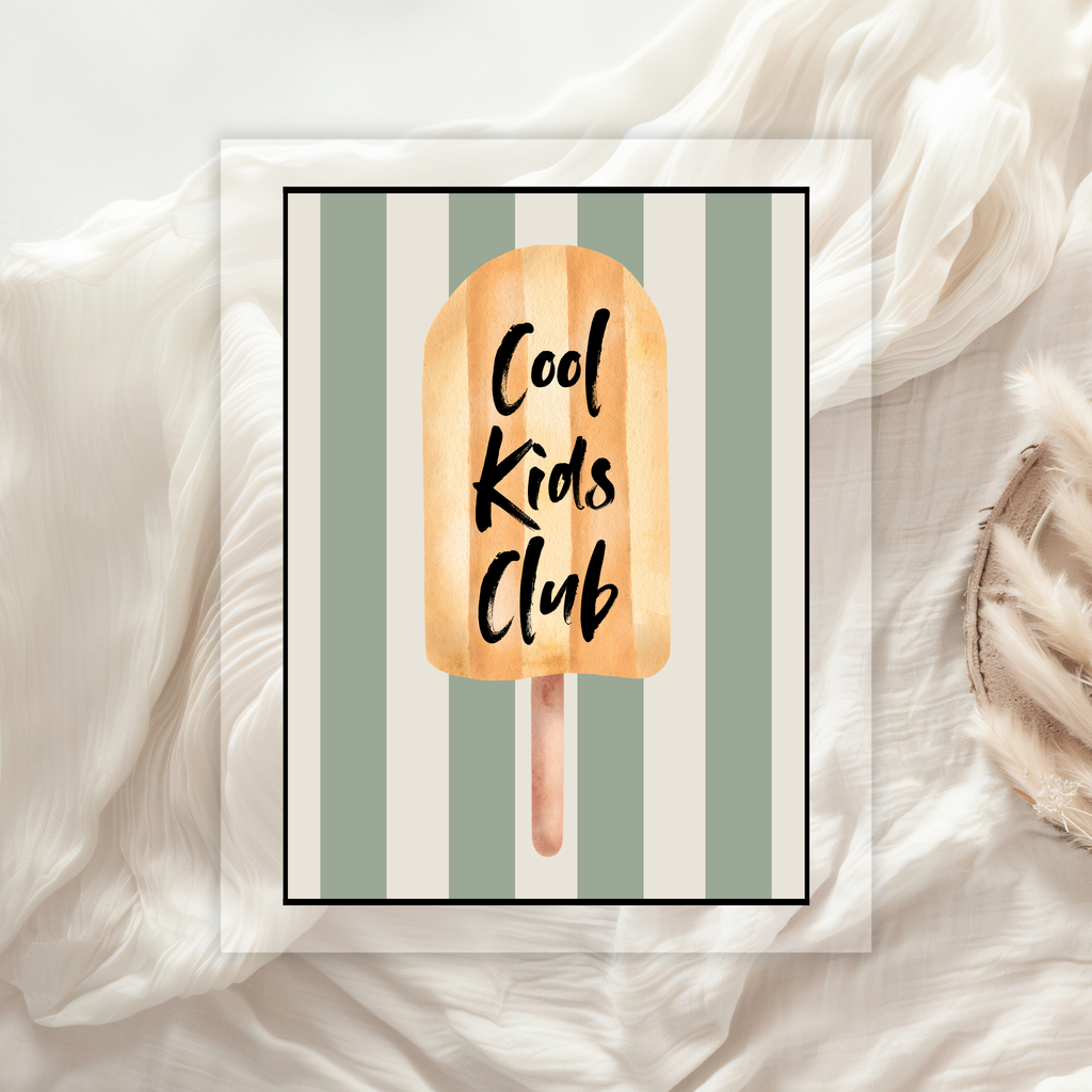 Cool Kids Club Bügelbild groß • Kinder Shirt Statement Print