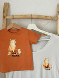 Mama Bär & Mini Bär Bügelbild Set | Partnerlook Mama Kind | DTF Transfer